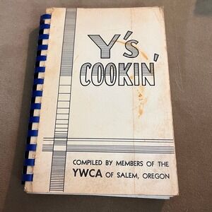 Salem Oregon VTG 1967 YWCA Ys Cookin Cookbook Favorite Recipes Spiral Bound Rare